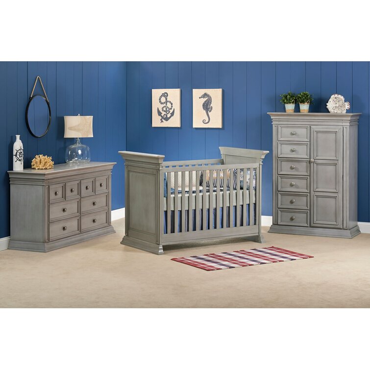 Vienna 3 in 1 Convertible Crib Birch Lane